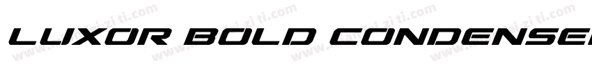 LUXOR BOLD CONDENSED字体转换